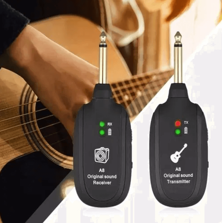 Système D'Amplification Sans Fil Pour Guitare | Émetteur Et Récepteur