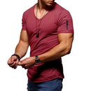 T-Shirts Musclés À Col En V Pour Hommes