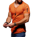 T-Shirts Musclés À Col En V Pour Hommes