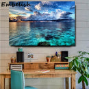 Tableau Mural De Paysage Marin Blue Sky