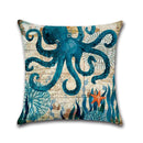 Taies D'Oreiller Imprimées Sur Le Thème De L'Océan