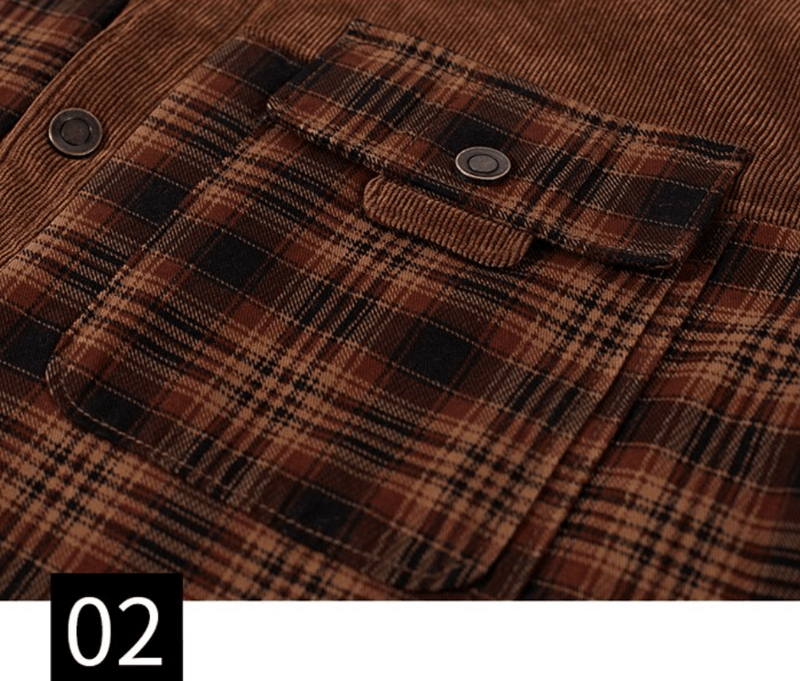 Veste D'Hiver En Flanelle À Carreaux