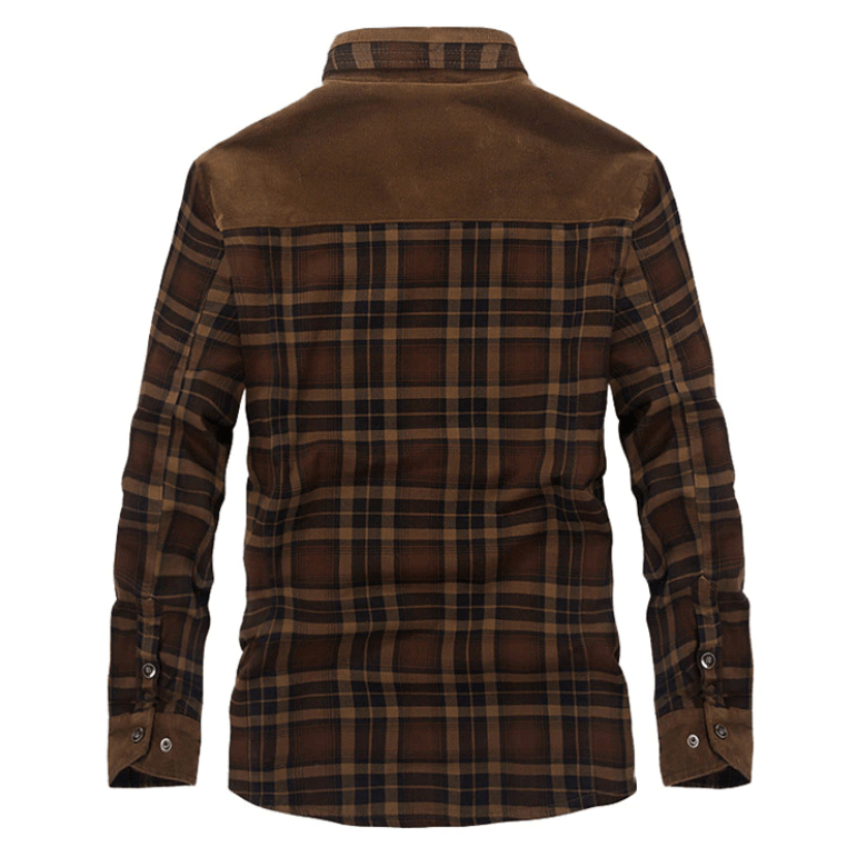 Veste D'Hiver En Flanelle À Carreaux