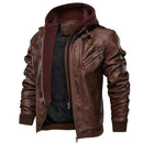 Veste De Moto En Faux Cuir Pour Hommes