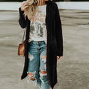 Veste Longue À Poches En Velours